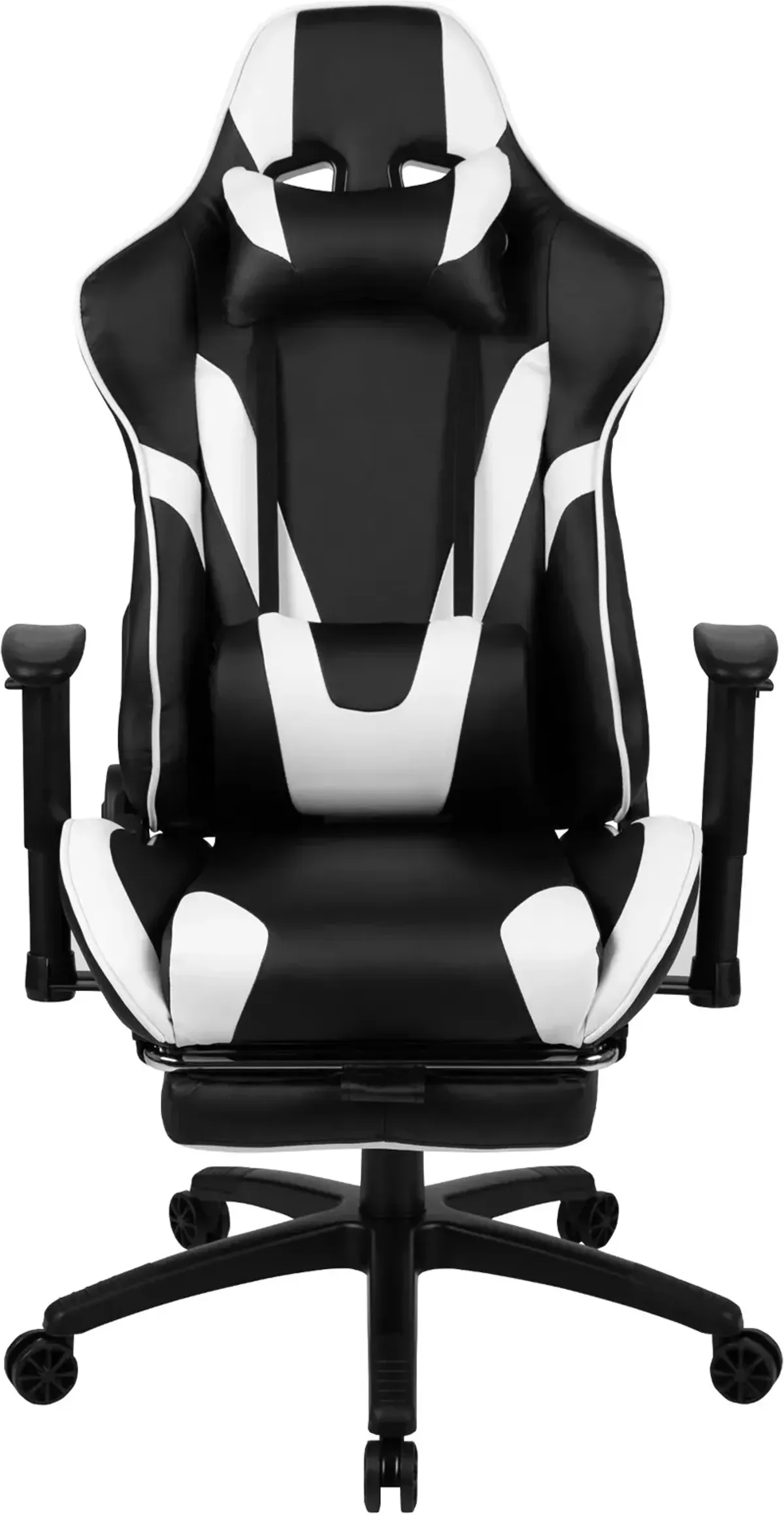 X30 White and Black Gaming Swivel Chair