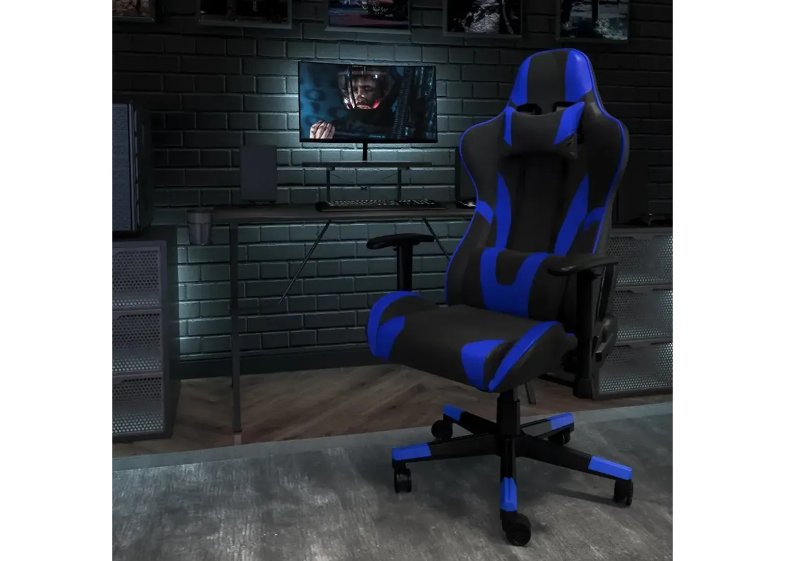 X30 Blue and Black Gaming Swivel Chair