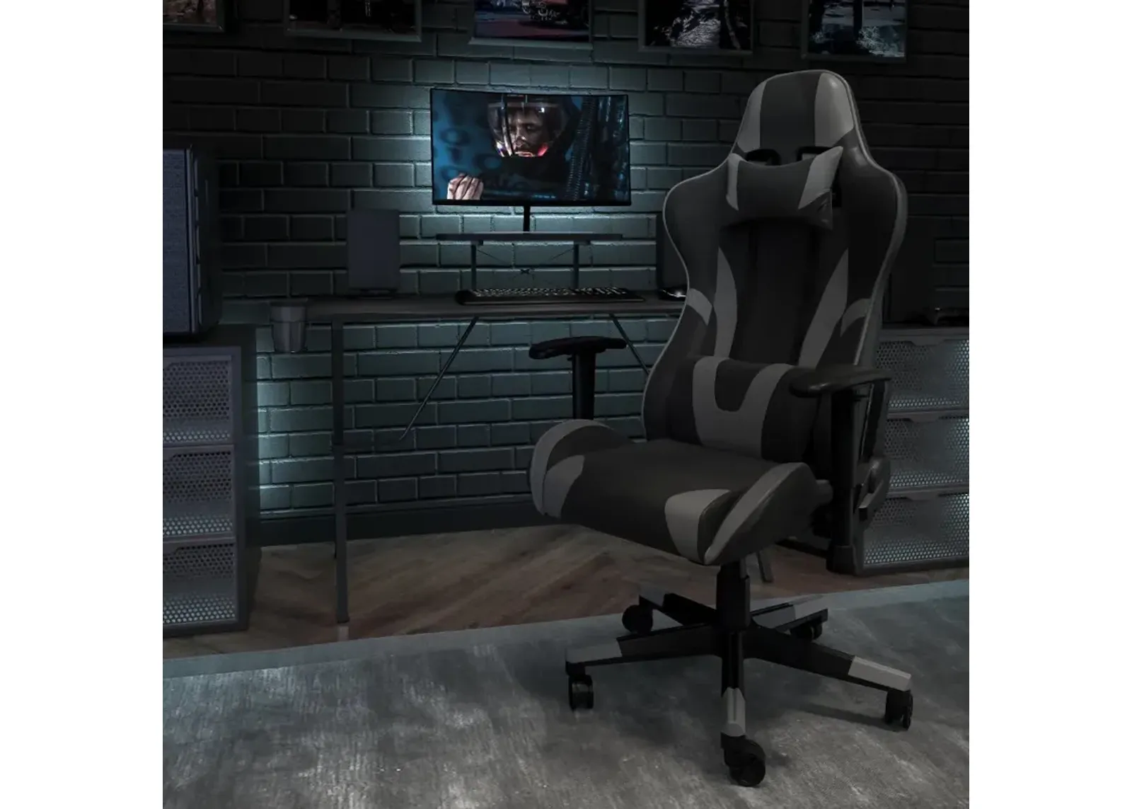 X30 Gray and Black Gaming Swivel Chair