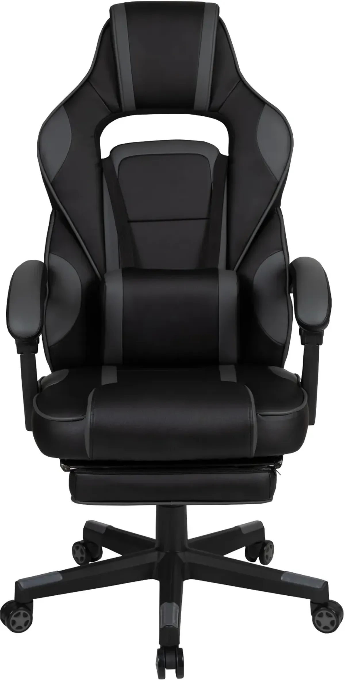 Gray and Black Gaming Swivel Chair - X40