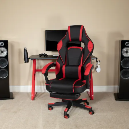 Red and Black Gaming Swivel Chair - X40