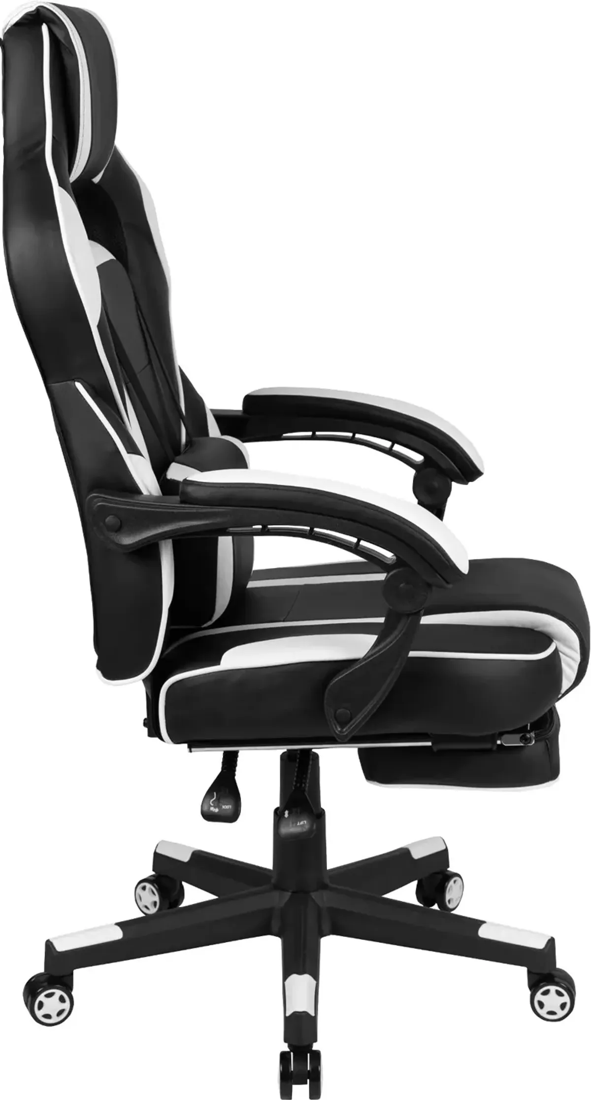 White and Black Gaming Swivel Chair - X40