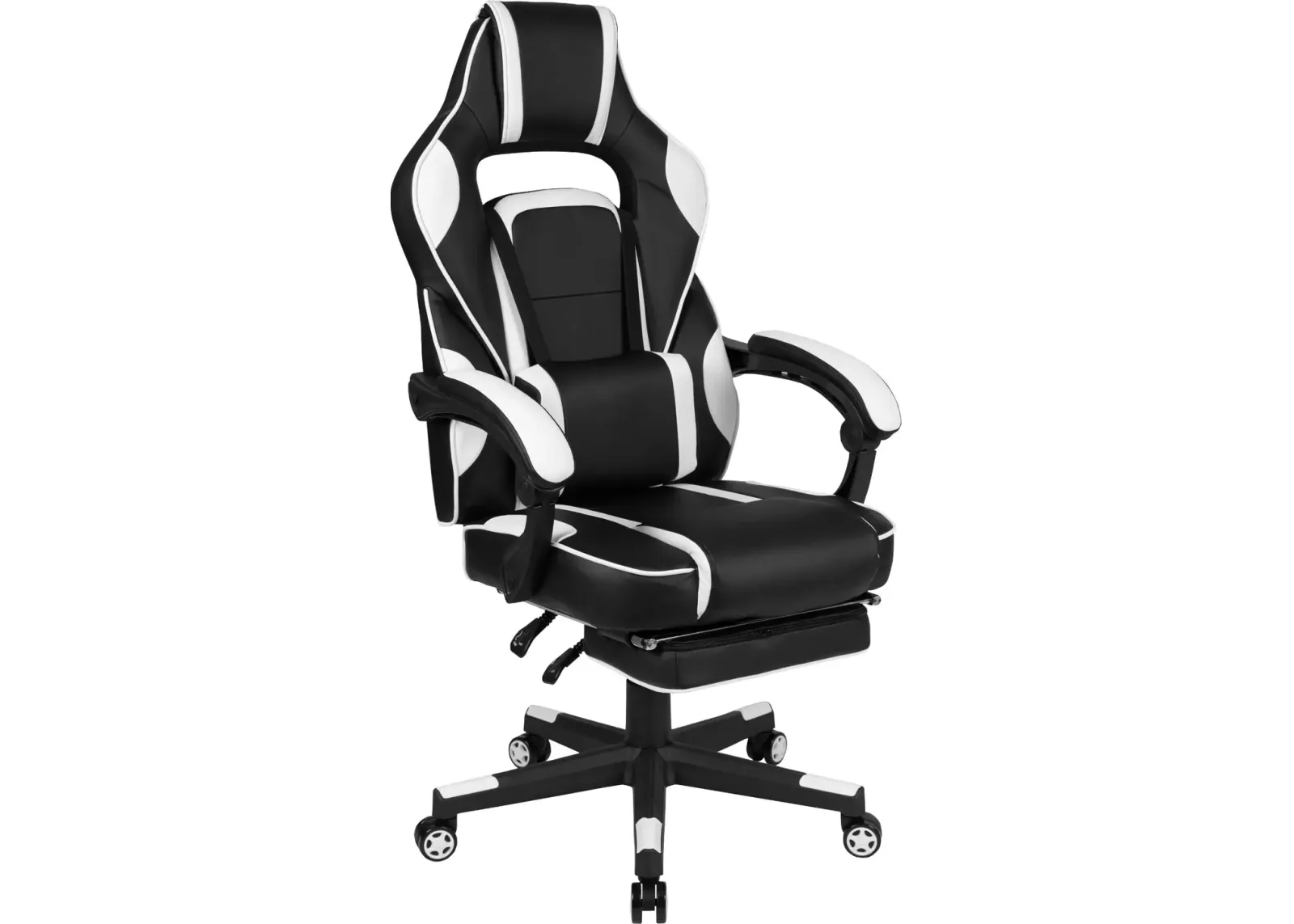 White and Black Gaming Swivel Chair - X40