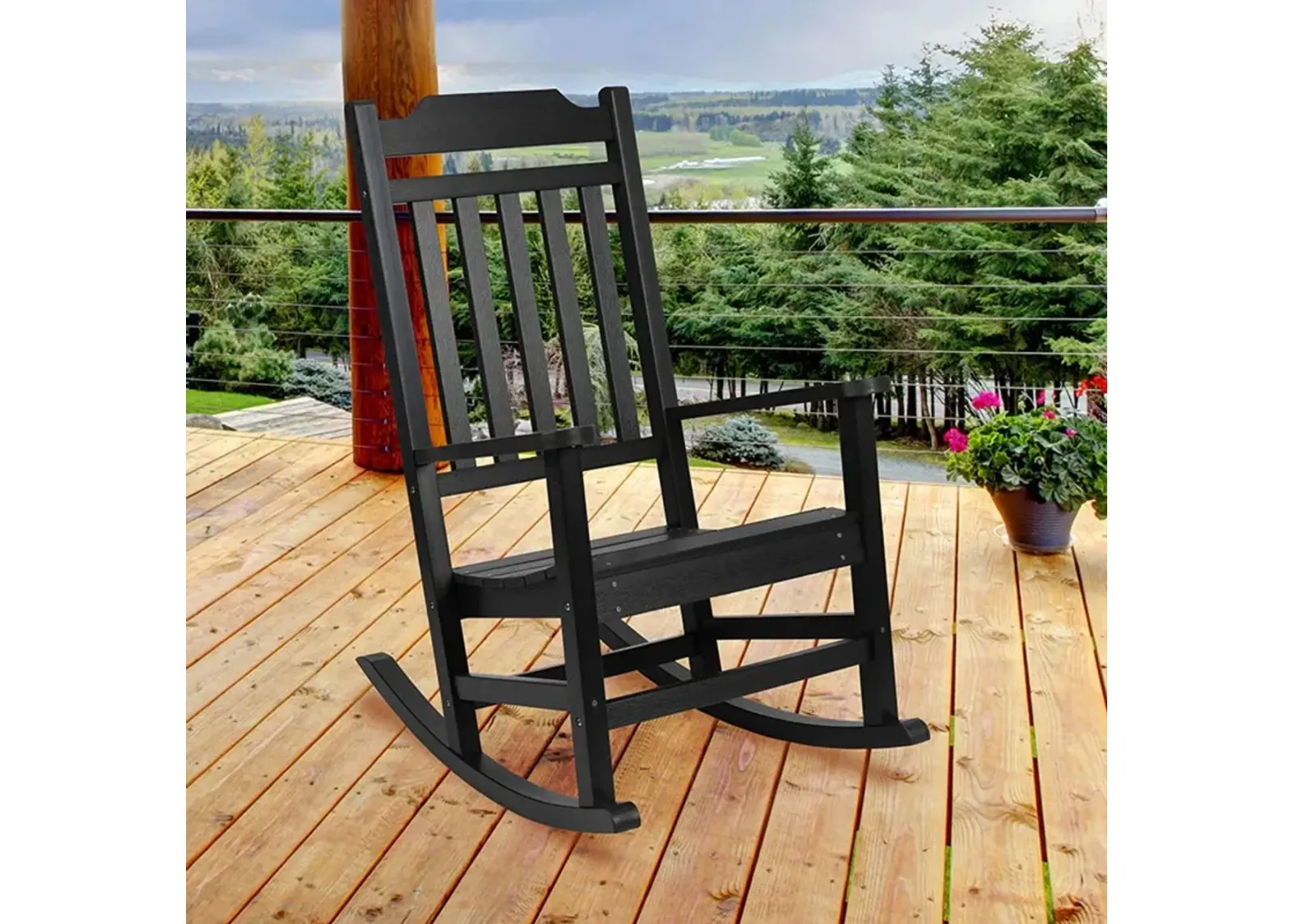 All-Weather Rocking Chair - Black