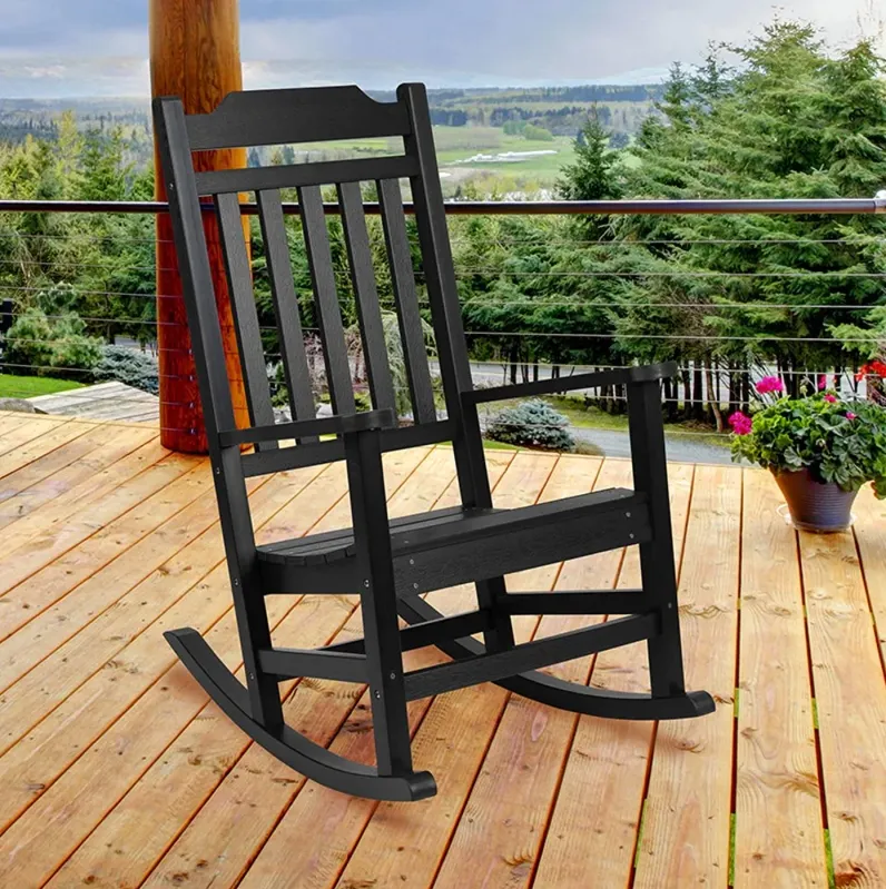 All-Weather Rocking Chair - Black