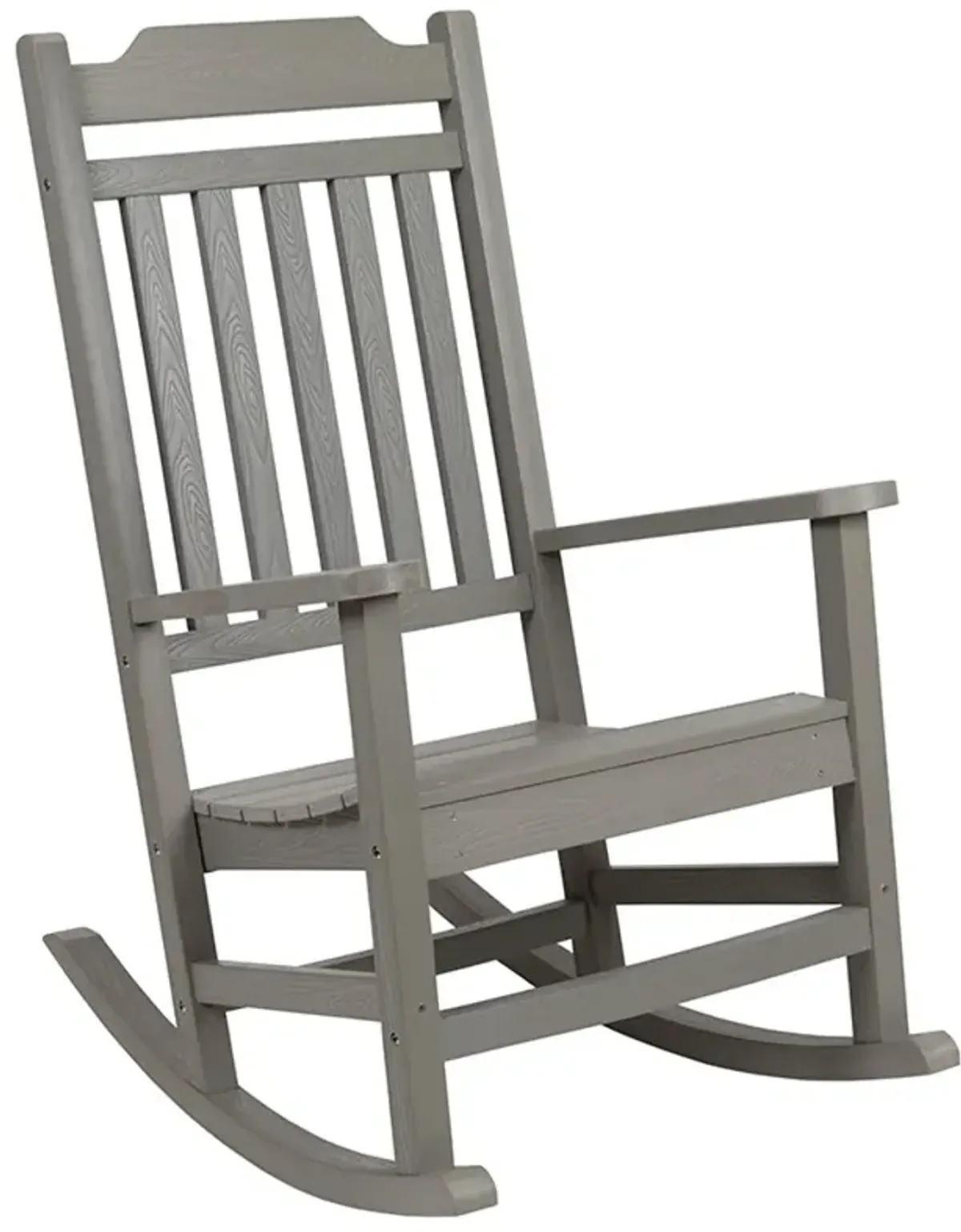 All-Weather Gray Rocking Chair