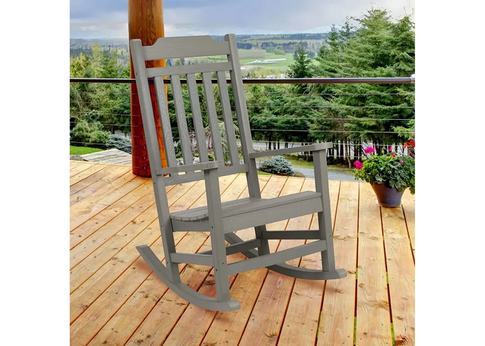 All-Weather Rocking Chair - Gray