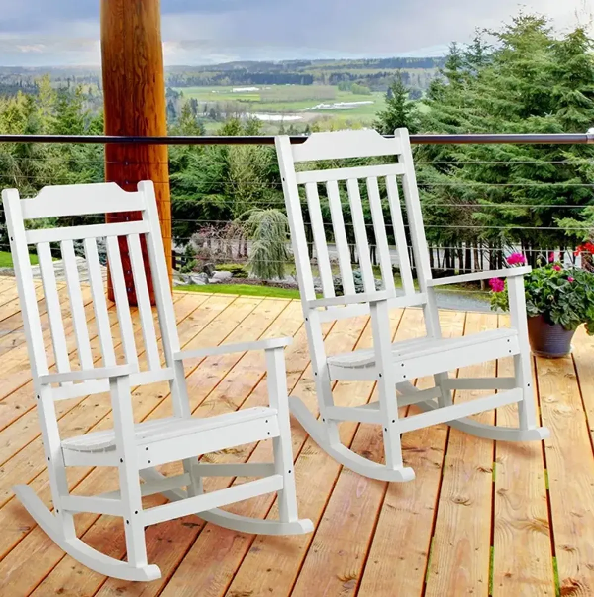 All-Weather Rocking Chair - White