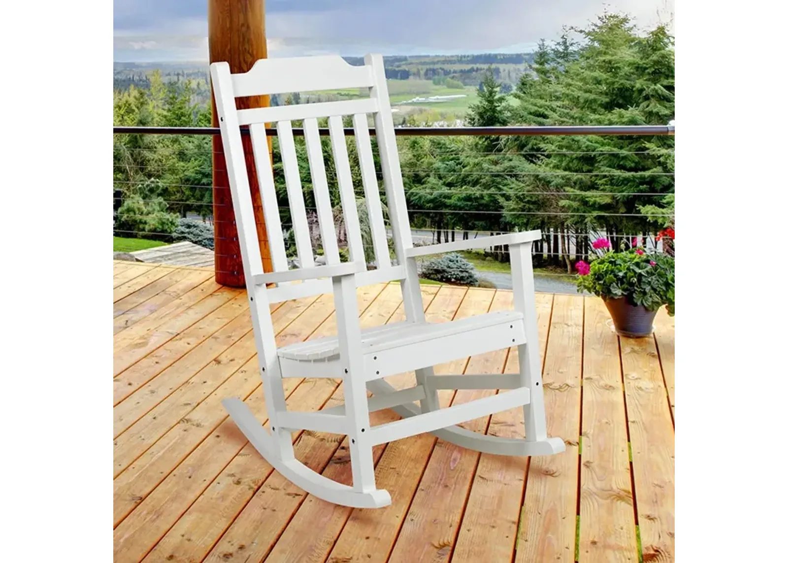 All-Weather Rocking Chair - White