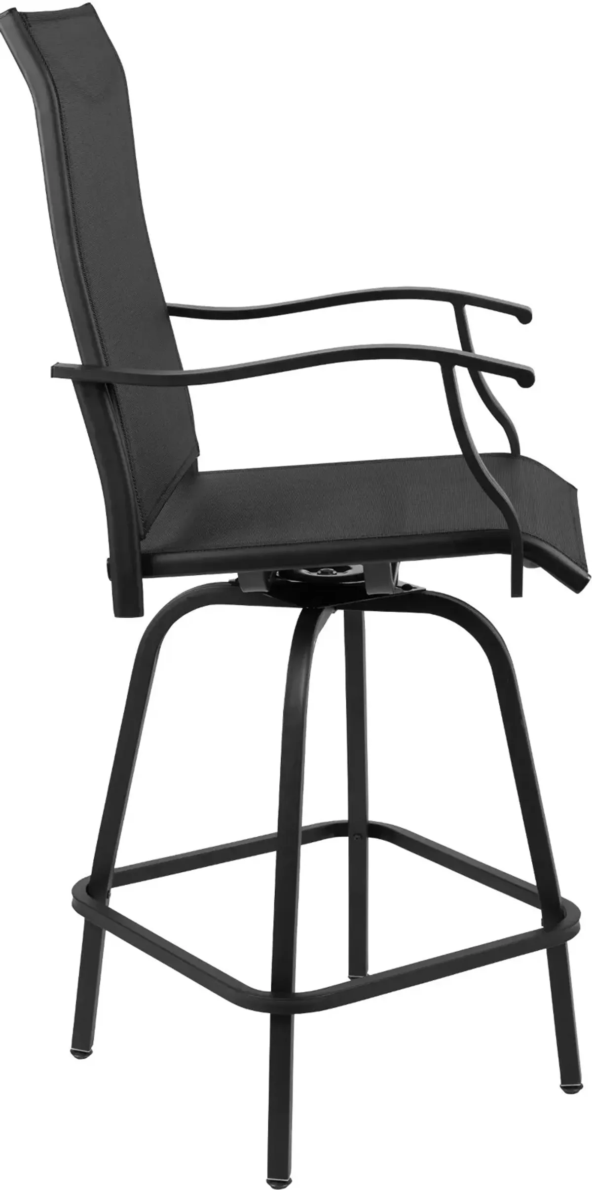 Wren Black Bar Height Patio Stools - Set of 2