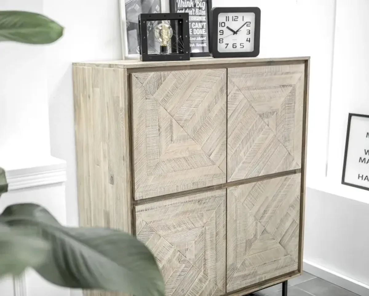 Luna Natural Storage Cabinet