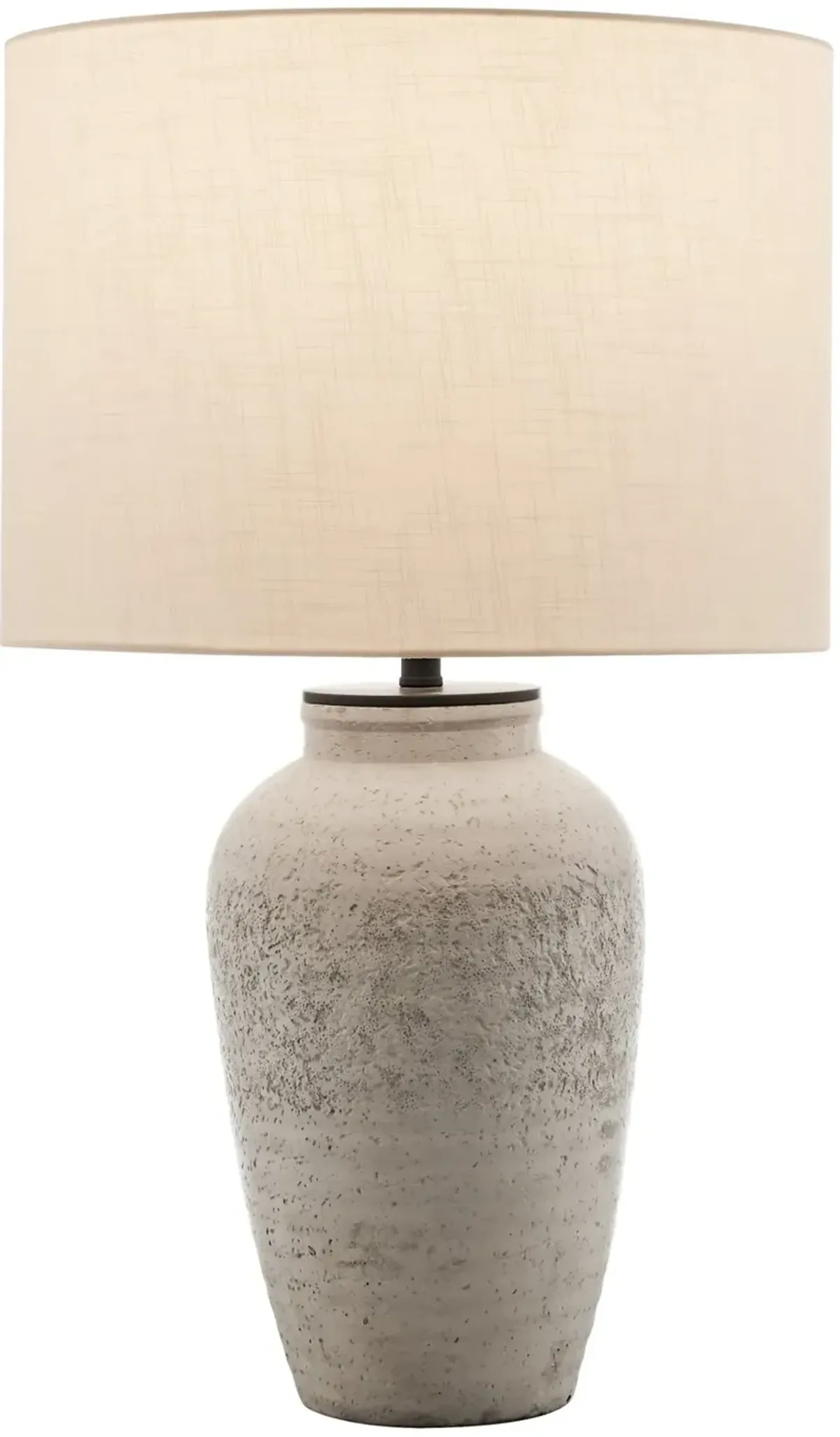 Cement Outdoor Cordless Table Lamp with Rechargeable Bulb