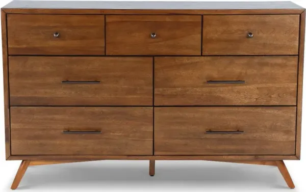 Robin Mid-Century Modern Brown Dresser