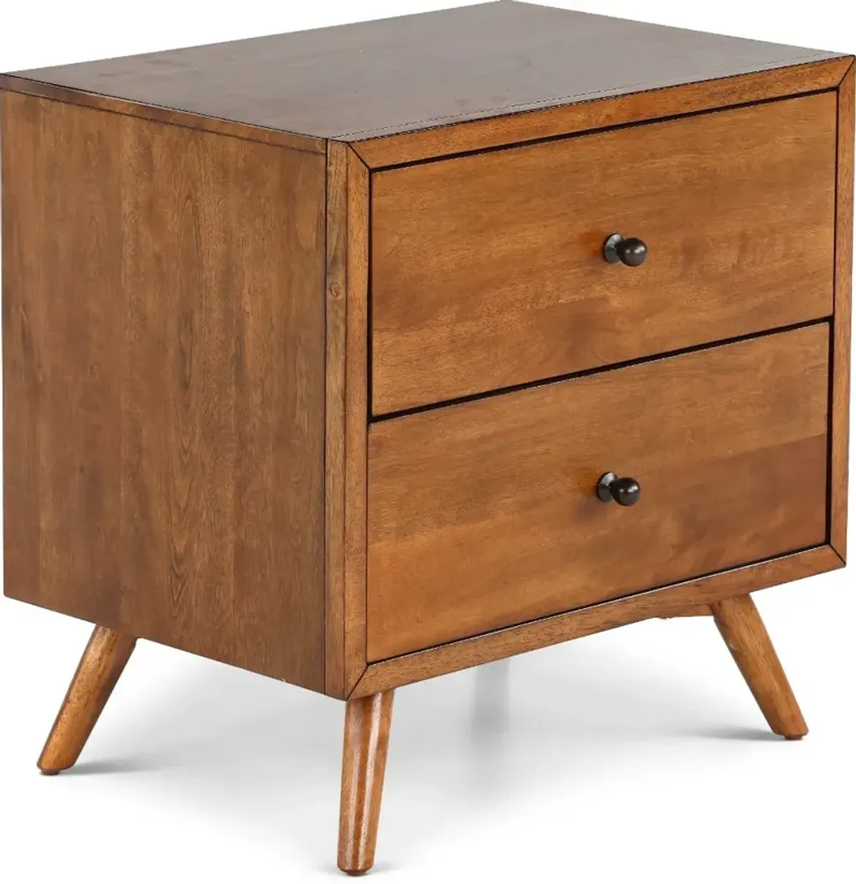 Robin Mid-Century Modern Brown Nightstand