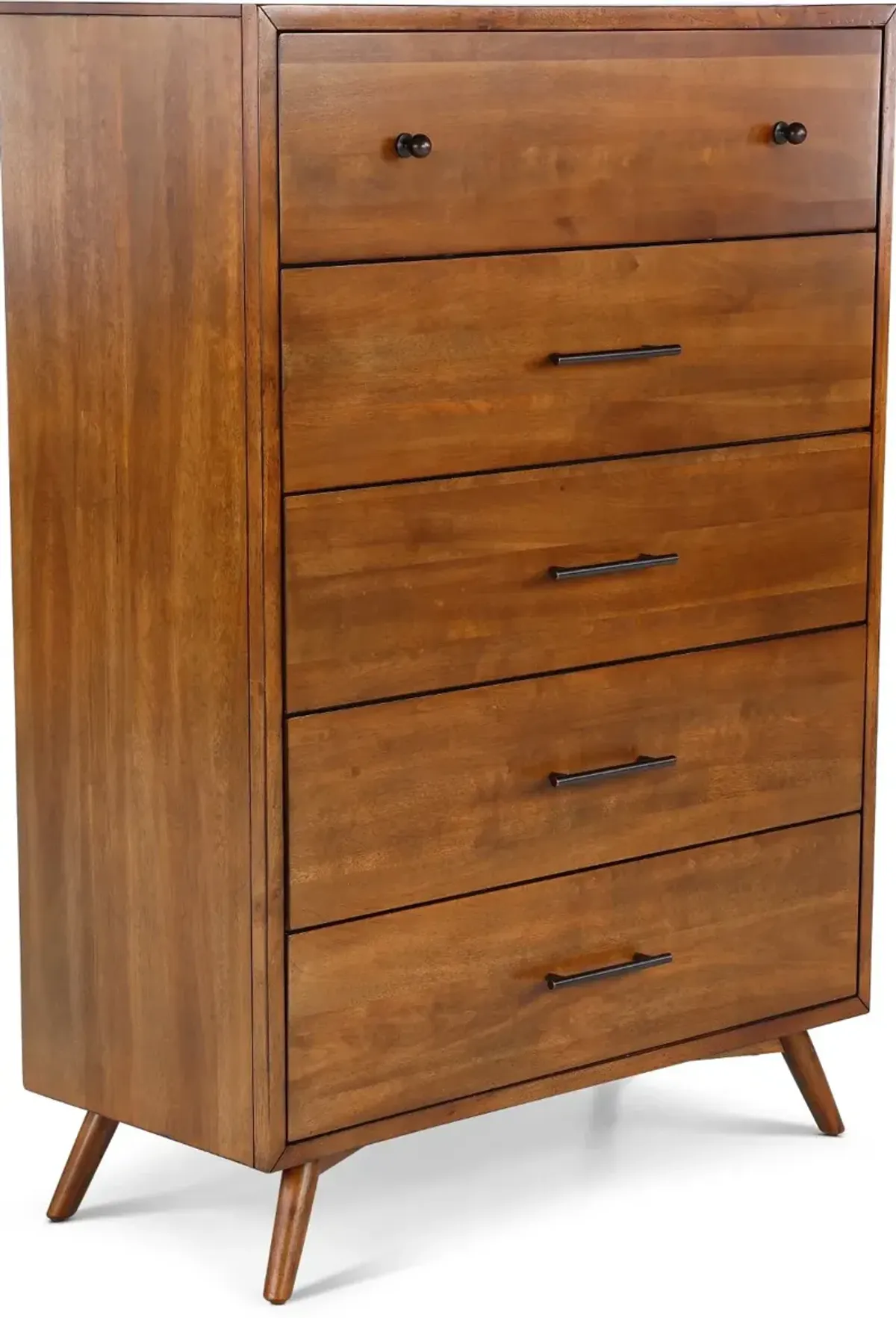 Robin Mid-Century Modern Brown Chest of Drawers