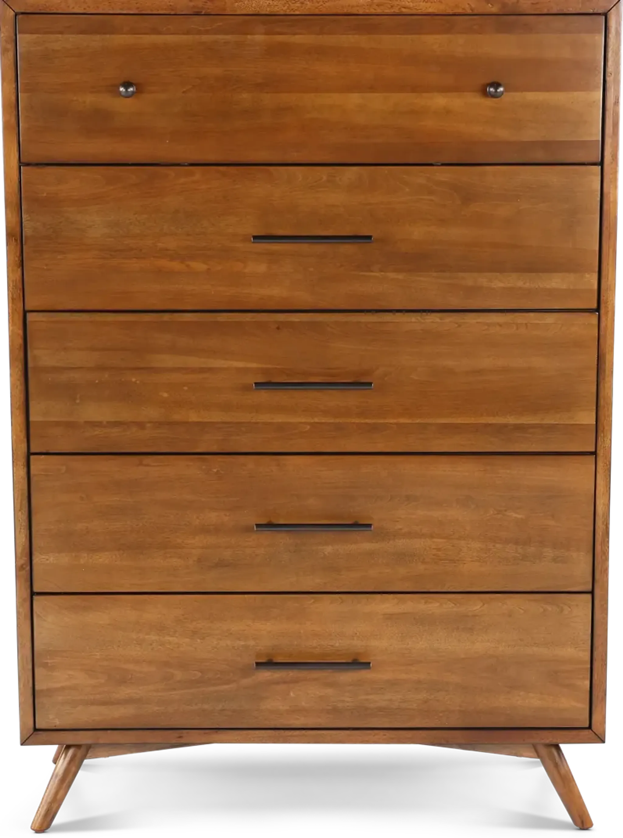 Robin Mid-Century Modern Brown Chest of Drawers | Furniture.com