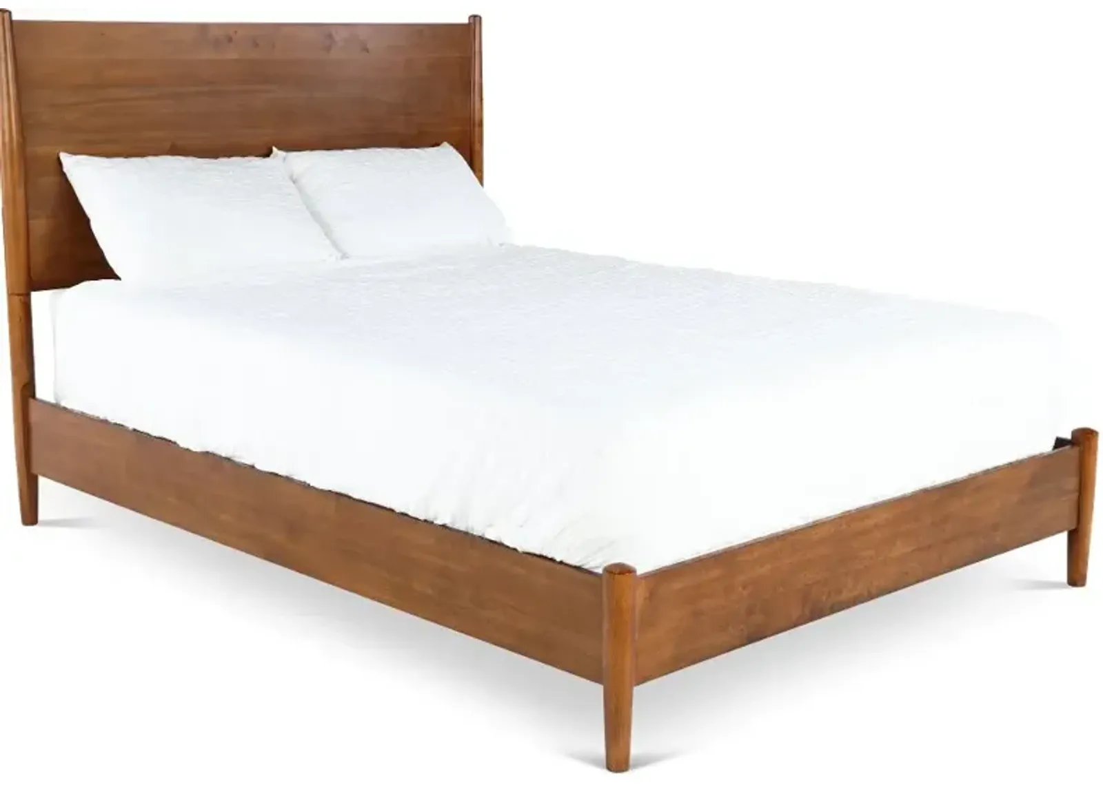 Robin Mid-Century Modern Brown King Platform Bed