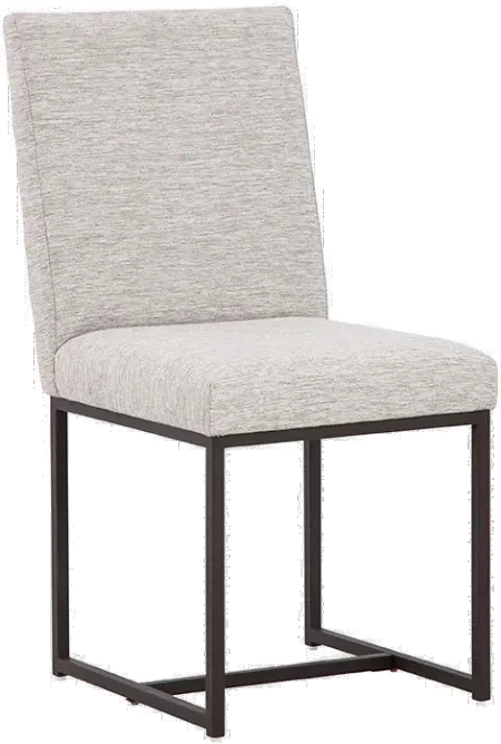 Carson Light Gray Upholstered Dining Chair