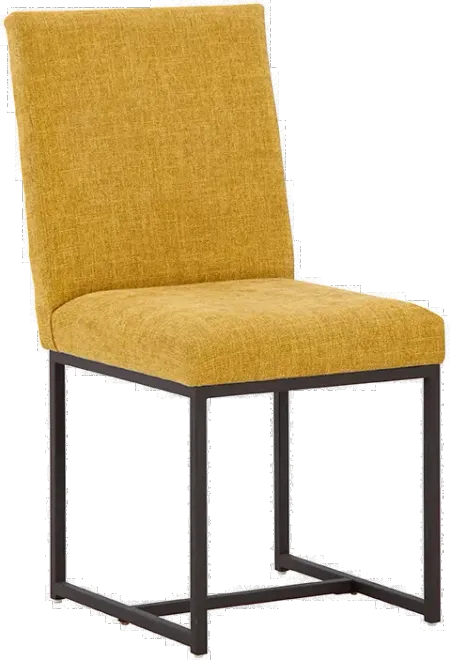 Carson Yellow Upholstered Dining Chair