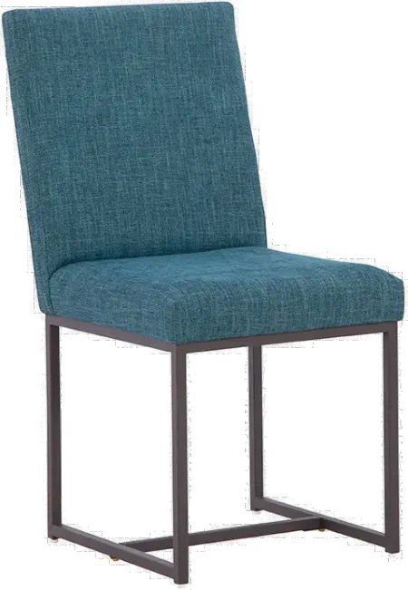 Carson Teal Blue Upholstered Dining Chair