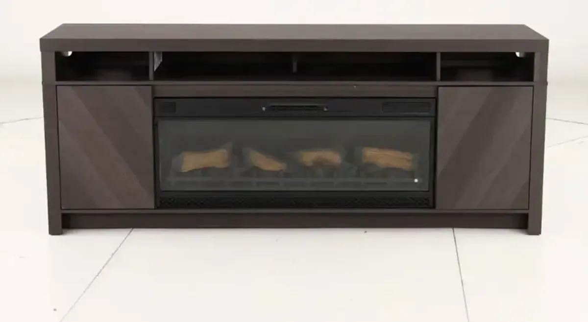 Morado Bay Gray 75" Fireplace TV Stand