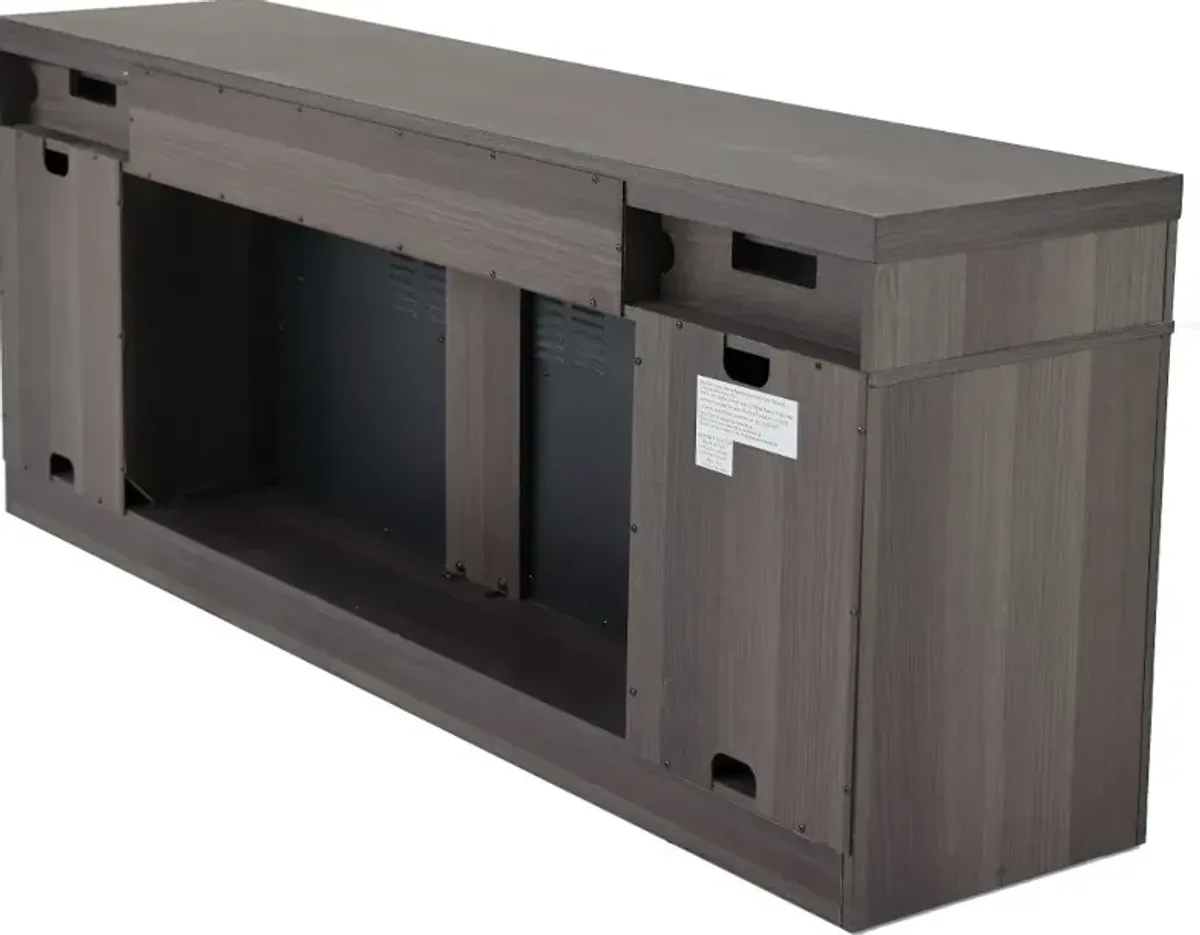 Morado Bay Gray 75" Fireplace TV Stand