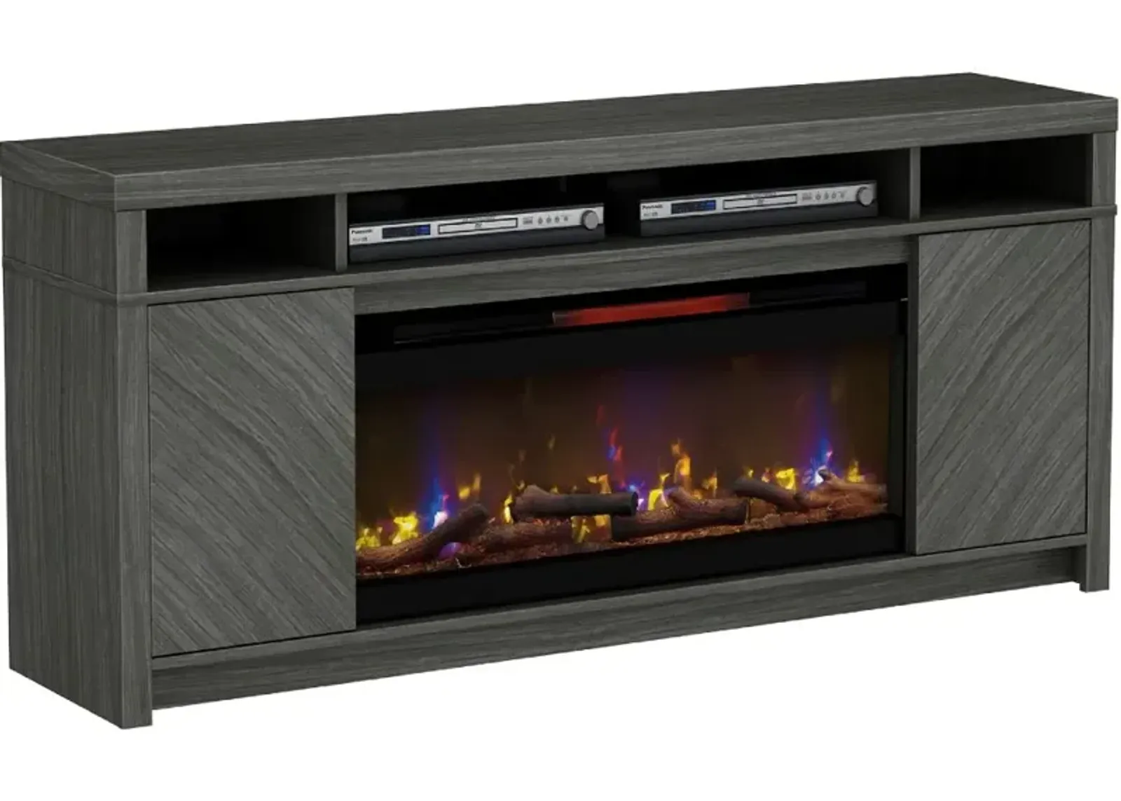 Morado Bay Gray 75" Fireplace TV Stand