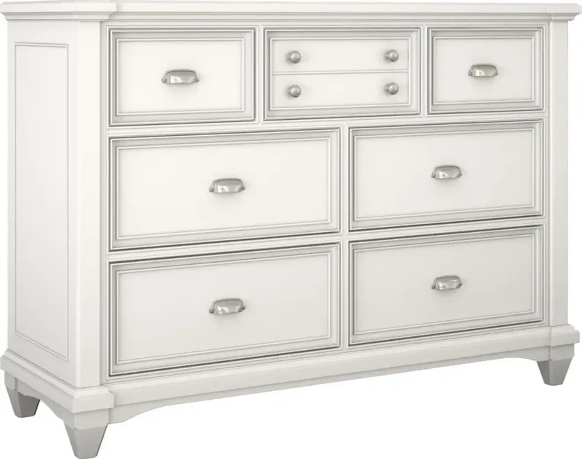 Harbor Hut White Dresser