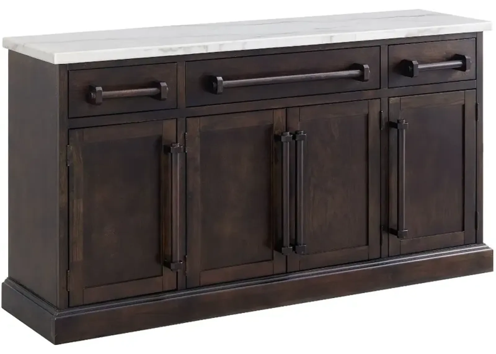 Manor Gate Dark Brown and Marble Buffet