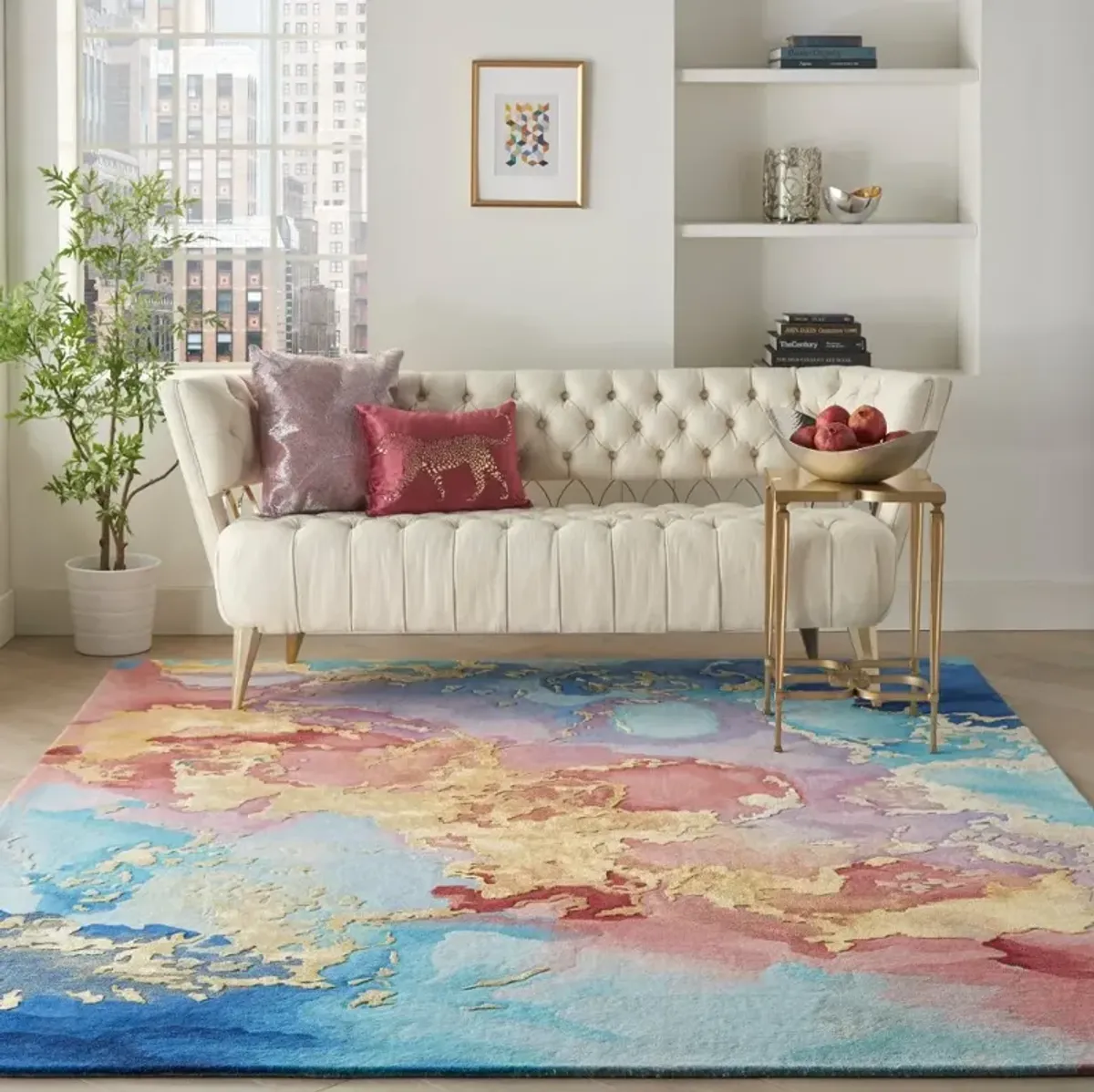 Prismatic 8 x 10 Abstract Multicolor Area Rug