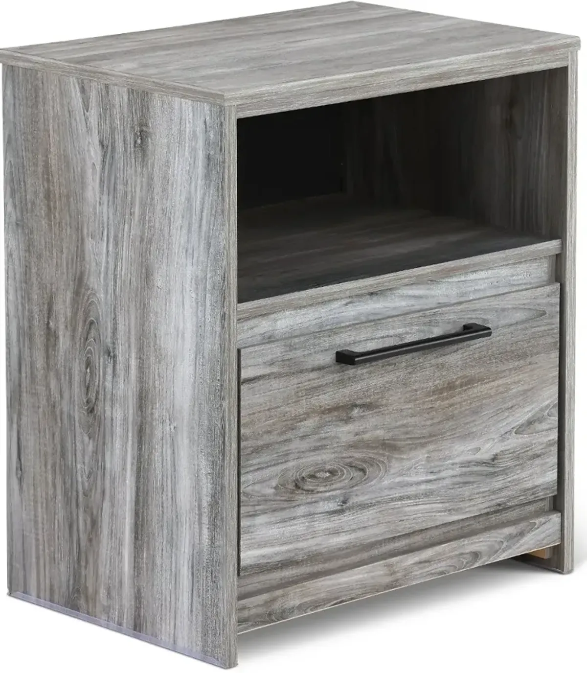 Twila Rustic Smoke Gray Nightstand