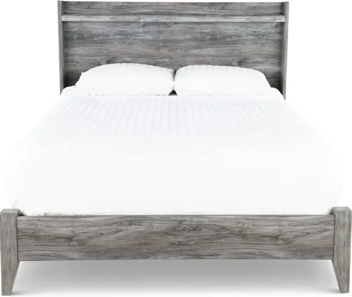 Twila Rustic Smoke Gray King Bed