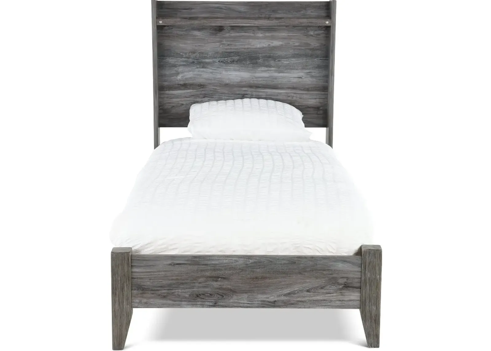 Twila Rustic Smoke Gray Twin Bed