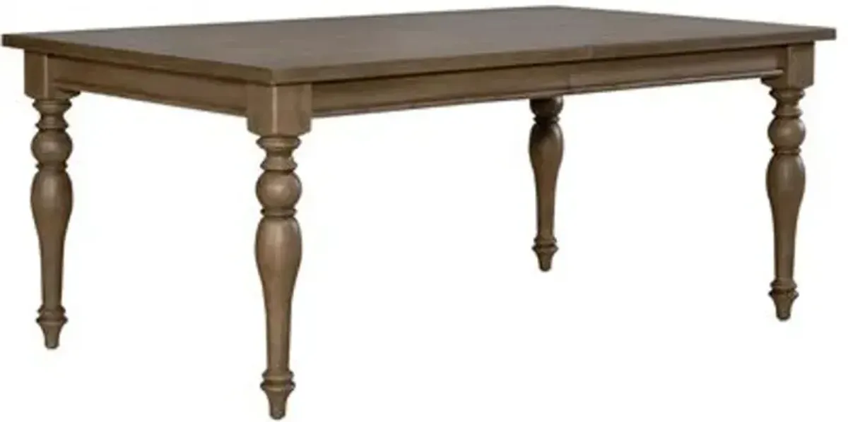 Americana Farmhouse Taupe Dining Room Table