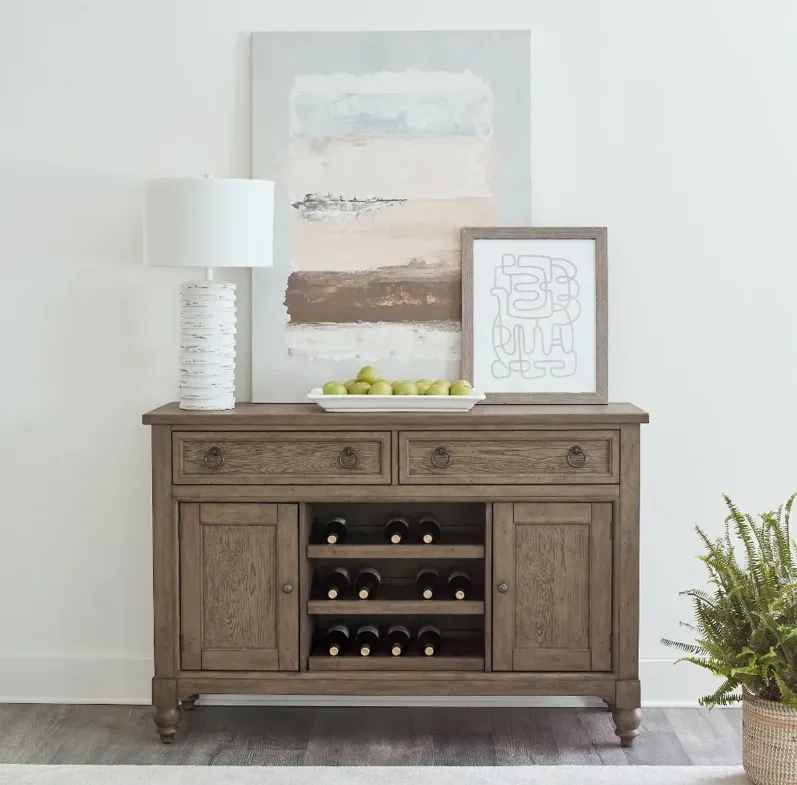 Americana Farmhouse Taupe Buffet