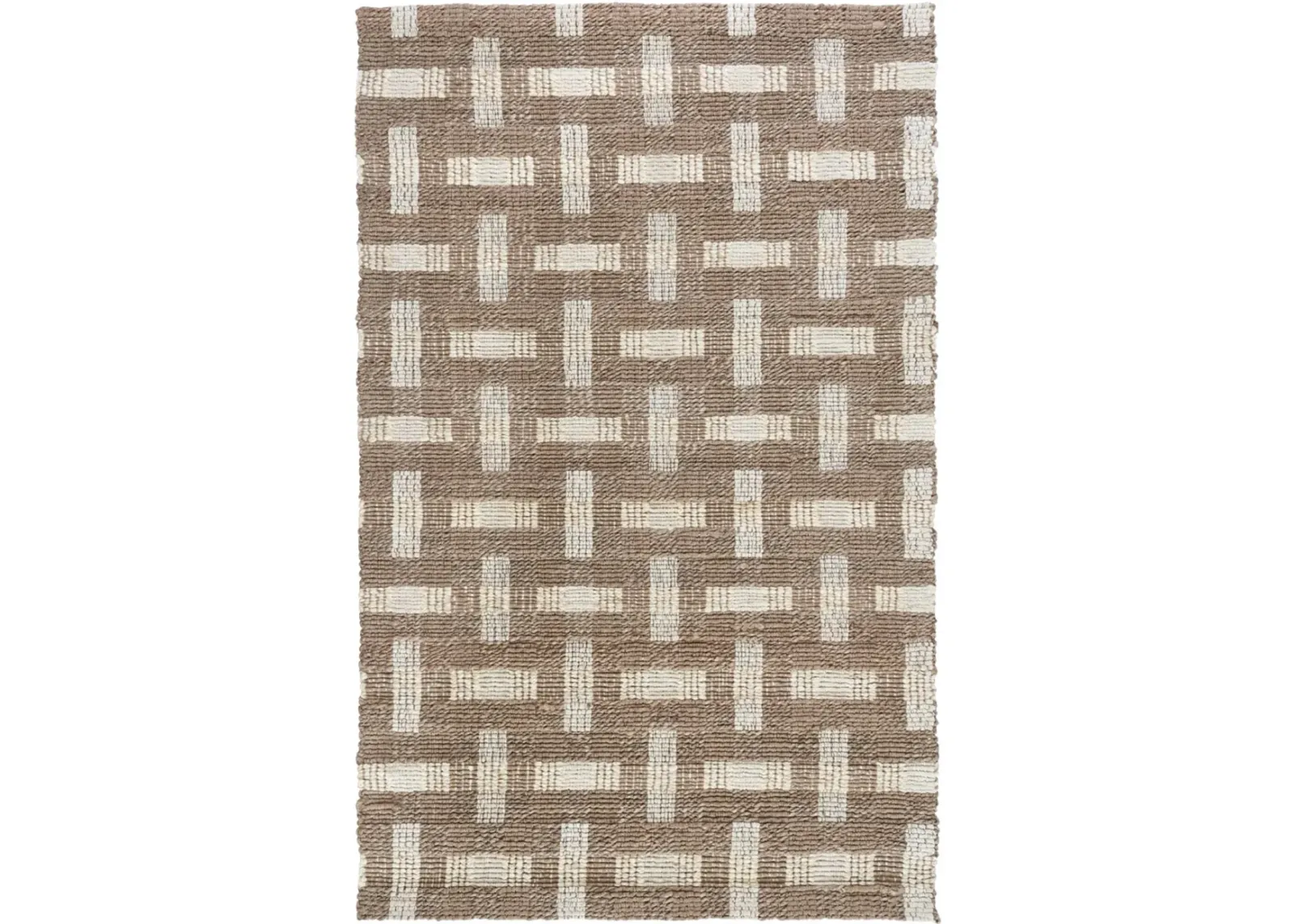 Preston 8 x 10 Desert Brown and Ivory Area Rug