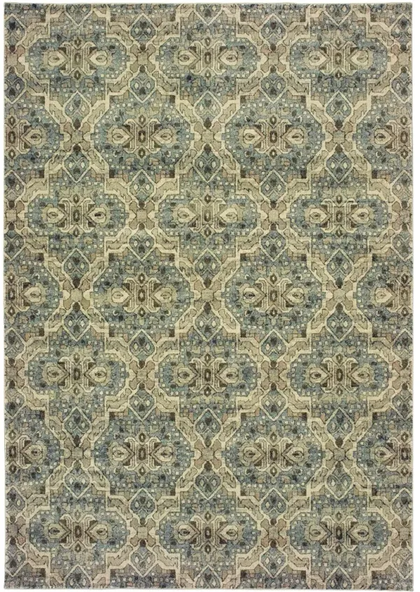 Raleigh 5 x 8 Sphinx Ivory Blue Area Rug