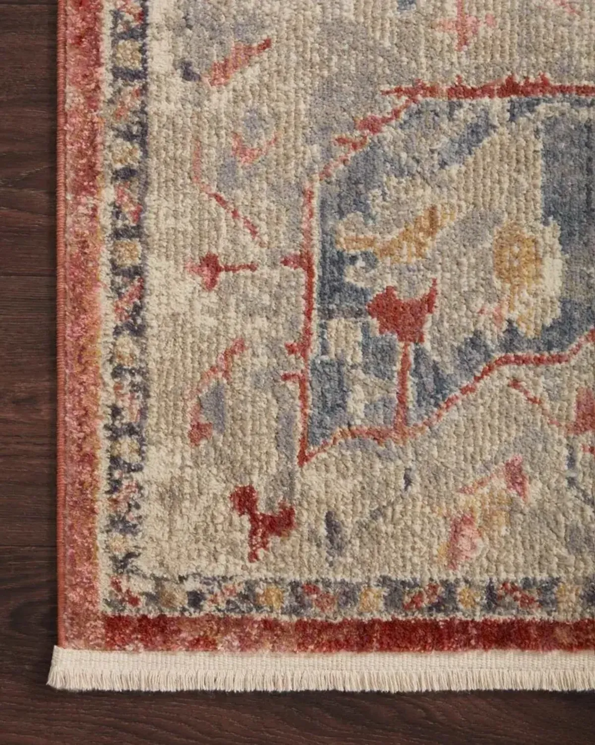 Janey 5 x 8 Garnet Multi Area Rug