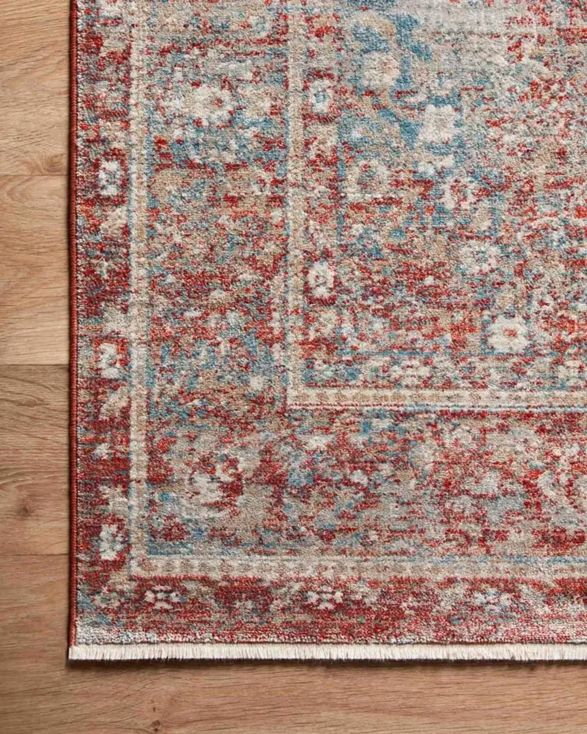 Elise 5 x 8 Sky Red Area Rug