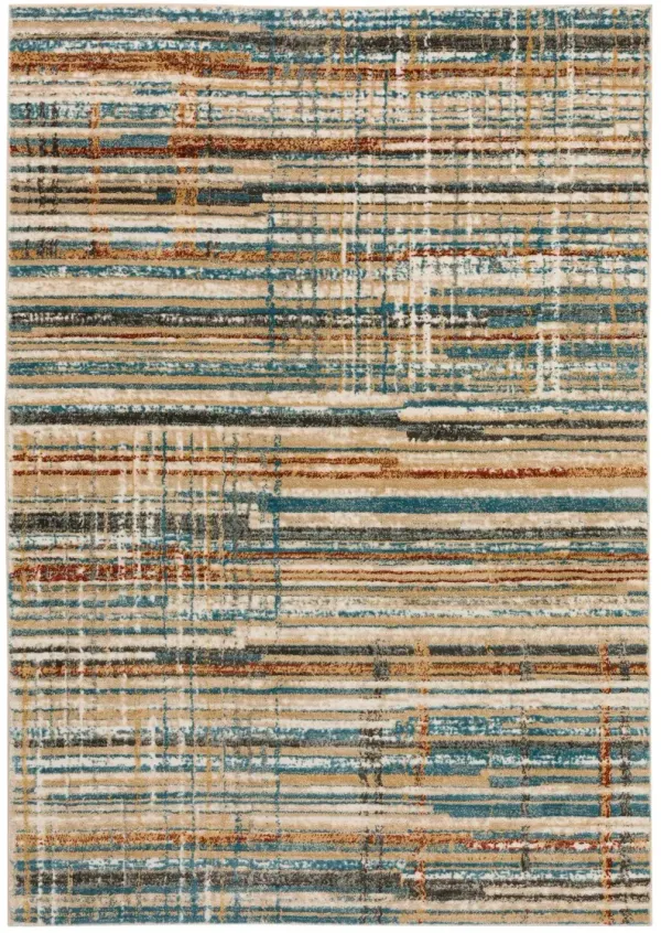 Karma 8 x 10 Transitional Multicolor Area Rug
