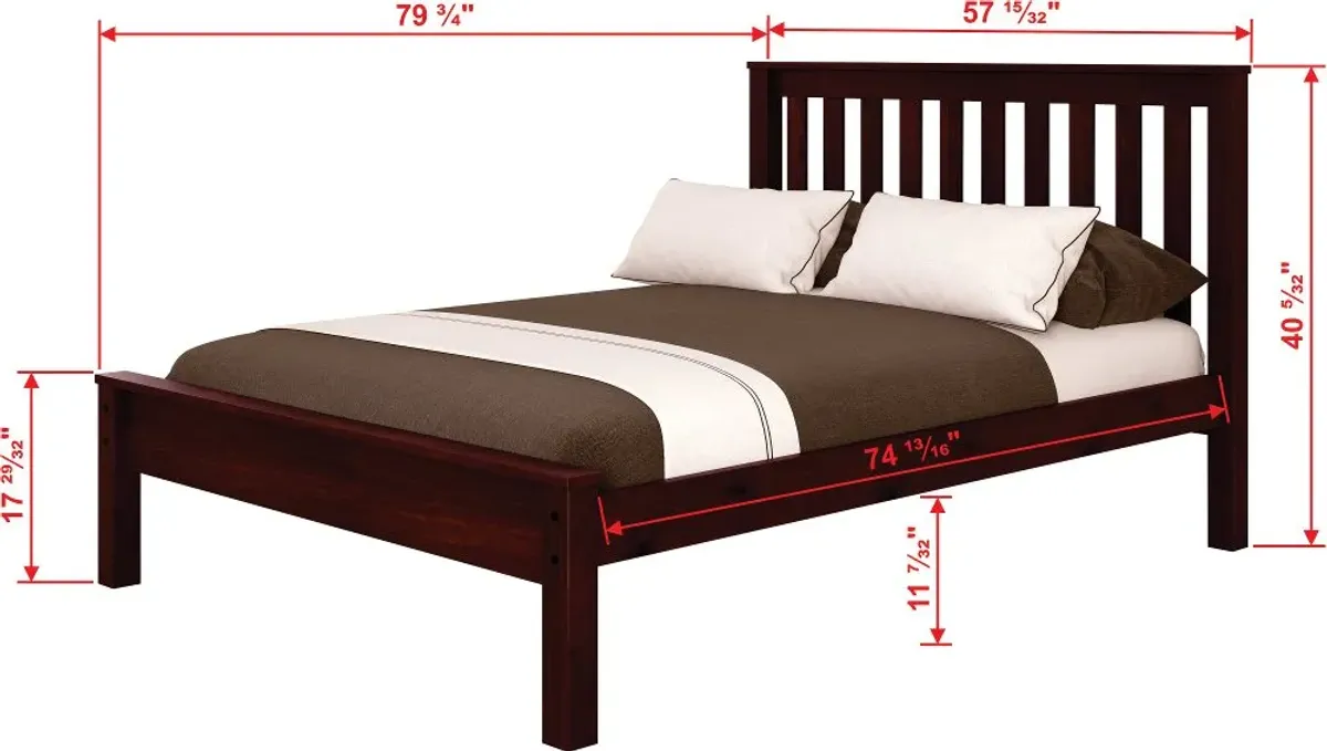 Carson Cappuccino Full Bed