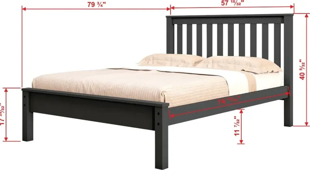 Carson Dark Gray Full Bed