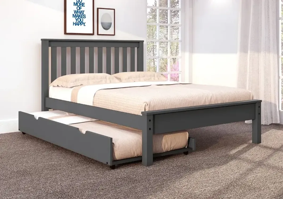 Carson Dark Gray Full Bed with Trundle