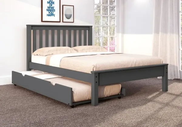 Carson Dark Gray Full Bed with Trundle