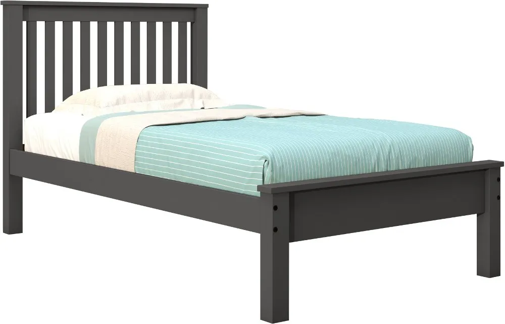 Carson Dark Gray Twin Bed