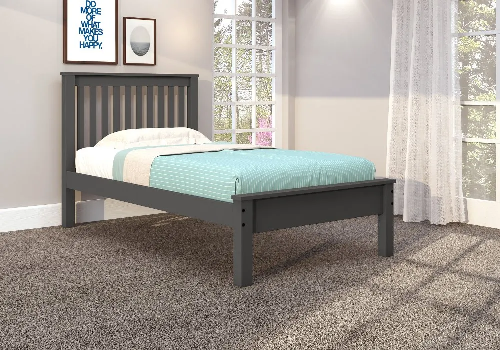 Carson Dark Gray Twin Bed