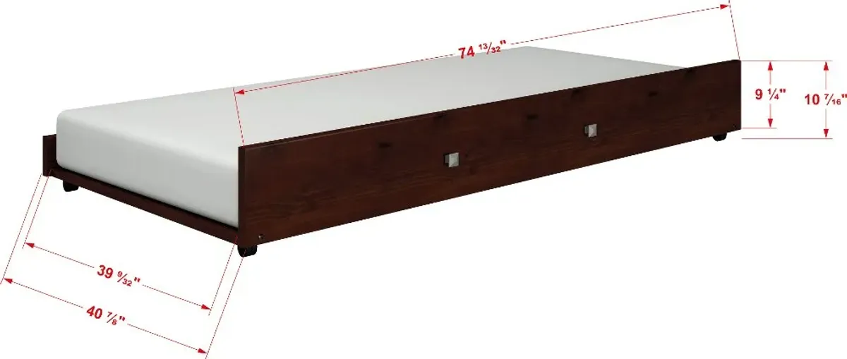 Livingston Cappuccino Twin Trundle