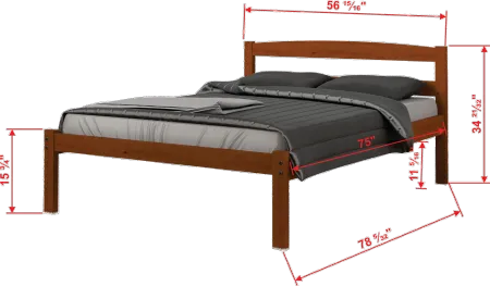 Sierra Light Espresso Full Bed with Trundle