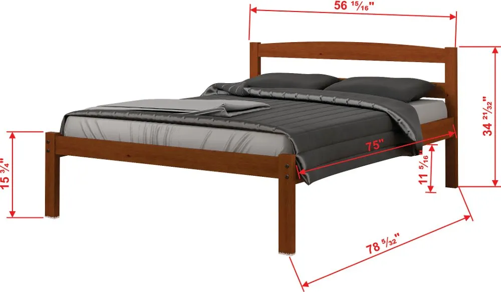 Sierra Light Espresso Full Bed with Trundle