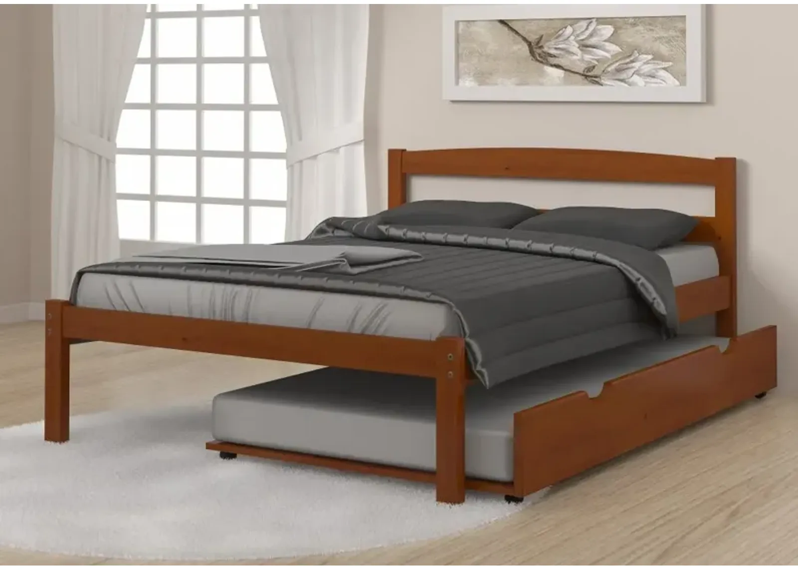 Sierra Light Espresso Full Bed with Trundle